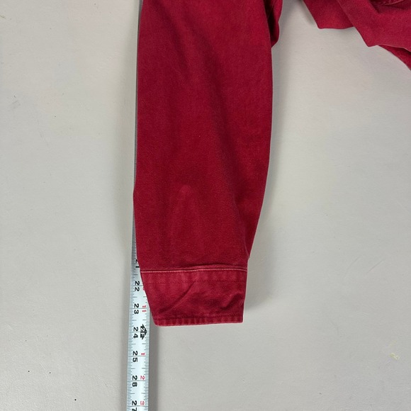 Woolrich Red Flannel Long Sleeve Button Up Shirt Men's Size‎ L - Picture 11 of 12